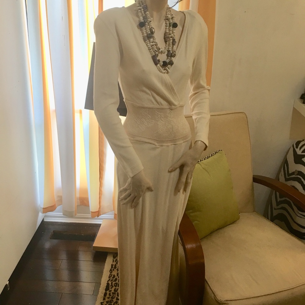 Cotton cream color jumpsuit